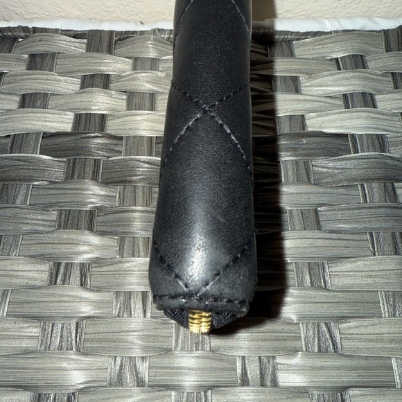 Michael Kors Quilted Black Leather Accordion Zip Wallet Organizer- Gold Accents - Picture 13 of 15